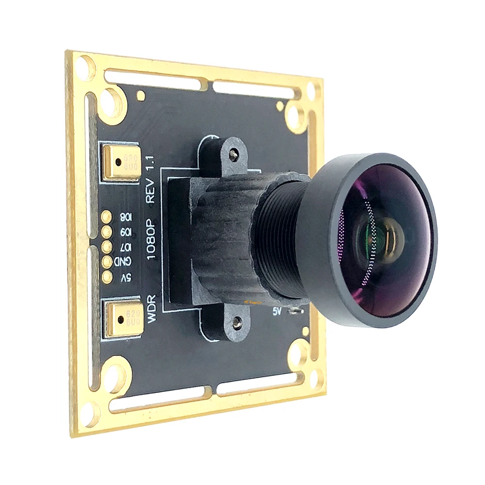 2MP Zero Distortio Webcam 170° Wide-Angle Backlight Shooting Wide Dynamic OTG UVC 30FPS 1080P USB Camera Module Support Audio