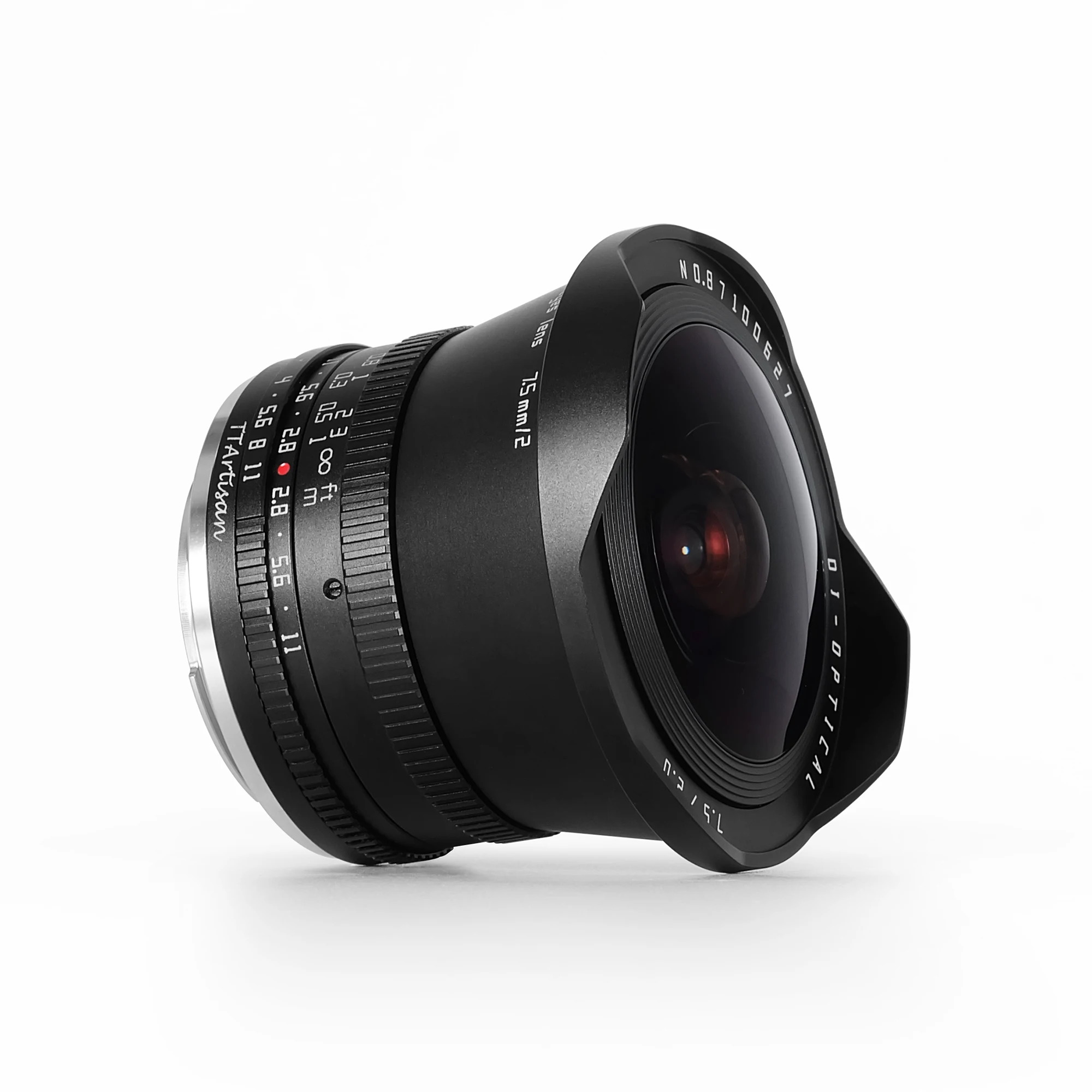 TTArtisan 7.5mm F2 Fisheye APS-C Lens Large Apertur for Sony E Fuji X Canon R Nikon Z Leica L SIGMA M4/3 MF Camera