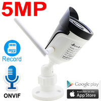 JIENUO 5MP Wireless IP Camera 1080P Indoor Outdoor Waterproof Audio Cctv Security Surveillance IPCam Onvif HD WIfi Net Home Cam