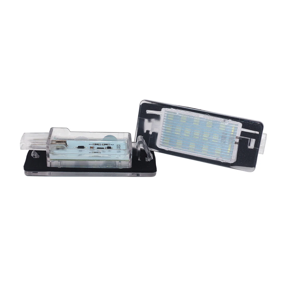 2Pcs Error Free White LED License Plate Light Number Plate Lamp For Opel Vectra C Estate 2002 2003 2004 2005 2006 2007 2008