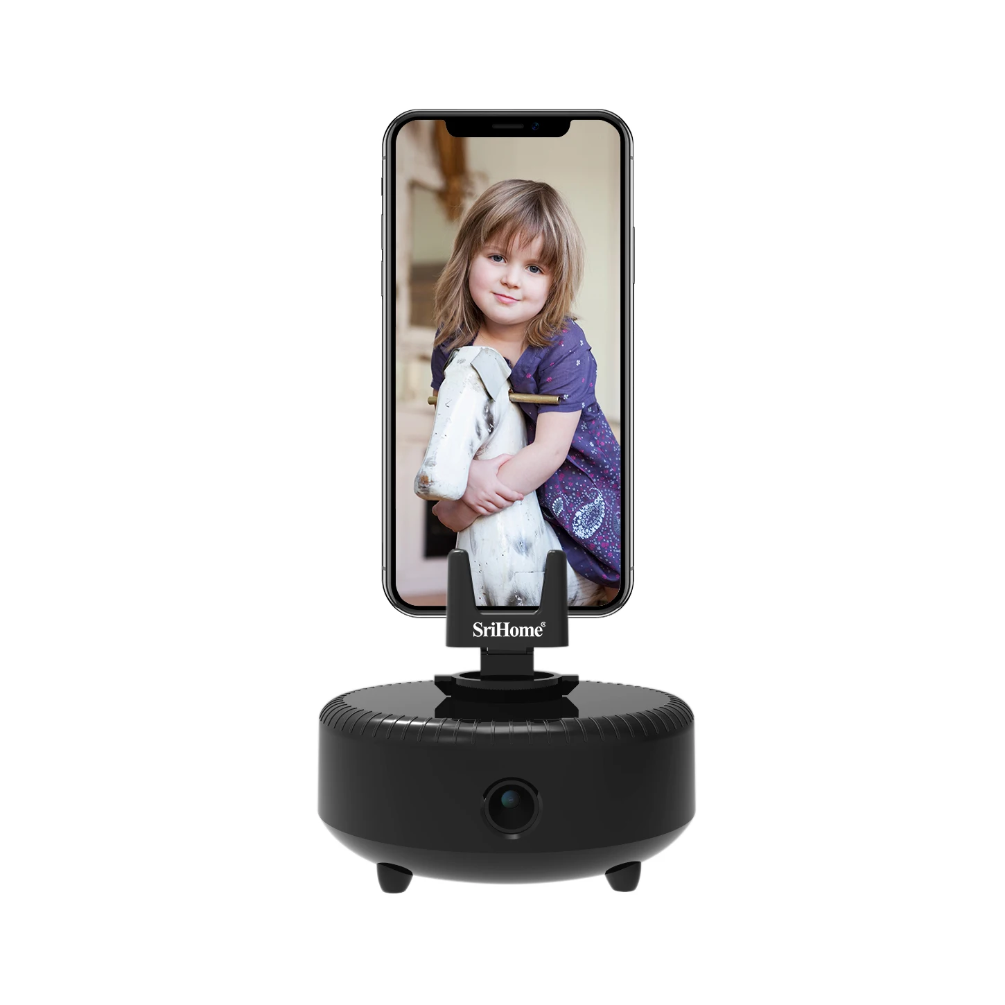 360 Degree Rotation Auto Tracking Mobile Phone Holder For Video Conference Online Teaching