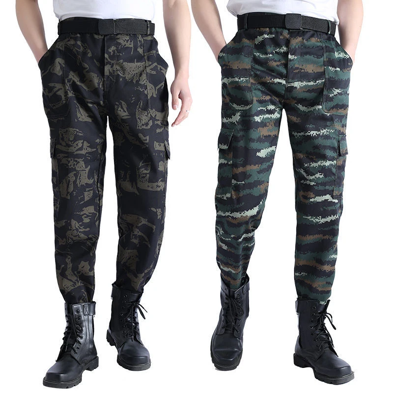 Pantalones de trabajo resistentes al desgaste para hombre, pantalones de camuflaje para soldador de reparación de automóviles, monos sueltos de primavera y otoño