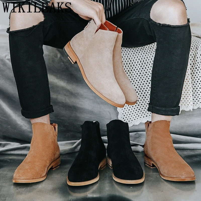 Ankle Boots Men Chelsea Boots Men Desert Boots For Men Buty Męskie Zimowe Zapatos De Hombre Chaussure Homme Botas Hombre Sapatos