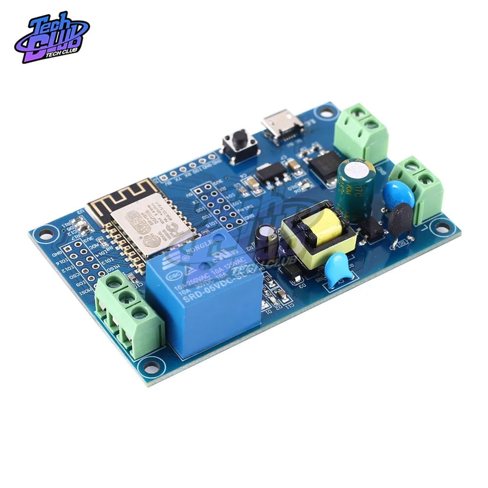 AC 220V DC 12V ESP8266 WIFI Single  Relay Module esp8266 ESP-12F AC/DC UART Development board Remote Control Smart Home