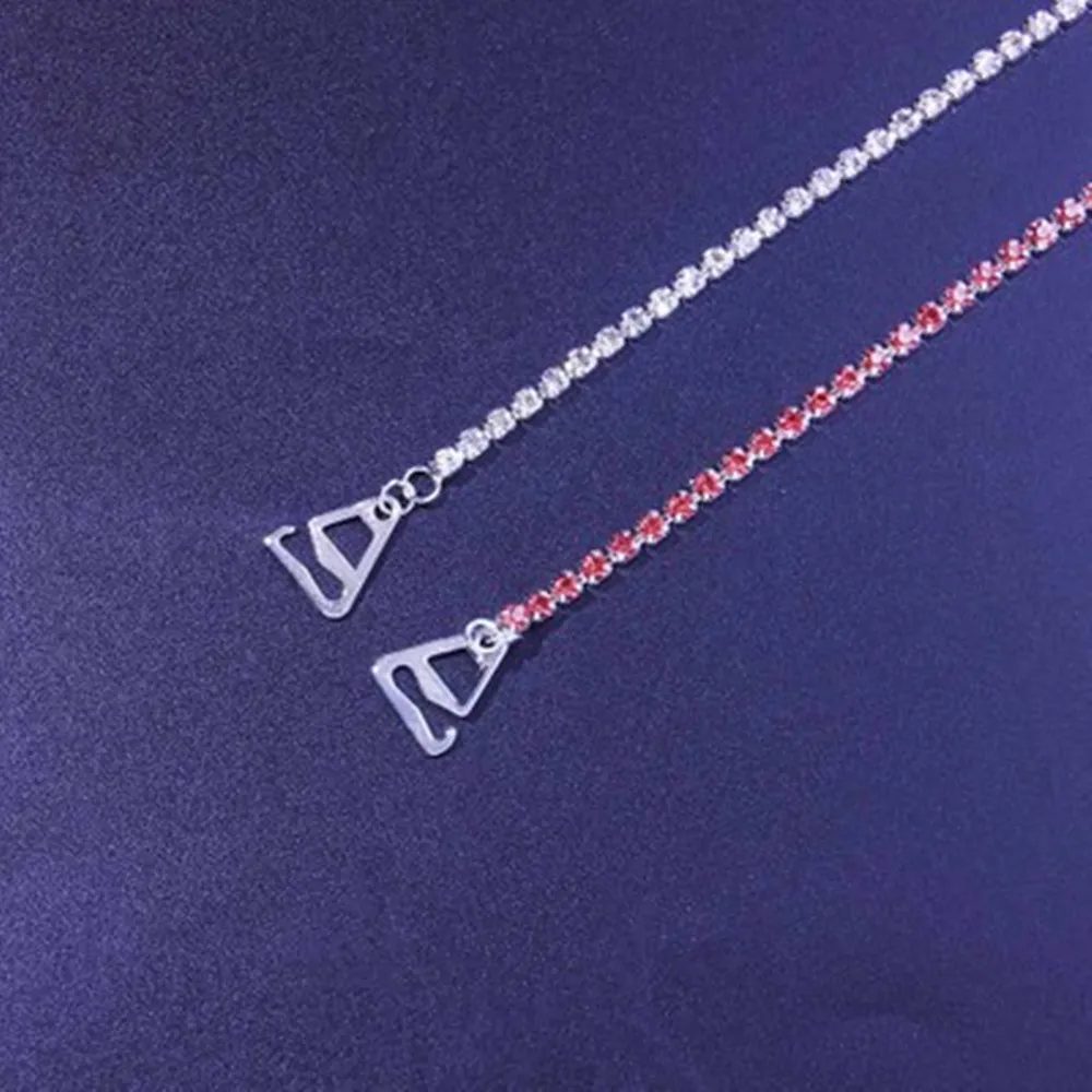 بلينغ 2 قطعة حجر الراين فستان مثير الصدرية الكتف سلسلة مجوهرات للجسم للنساء الفاخرة كريستال أشرطة حمالات الصدر حزام الملابس الداخلية S1148 #4