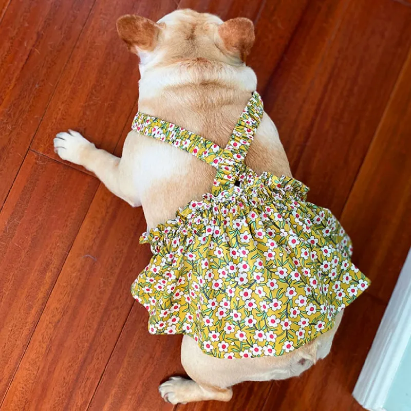 

2021 Summer Pug Dog Clothes French Bulldog Dress Poodle Schnauzer Pet Clothing Frenchies Dog Costumes Dresses Welsh Corgi Skirt