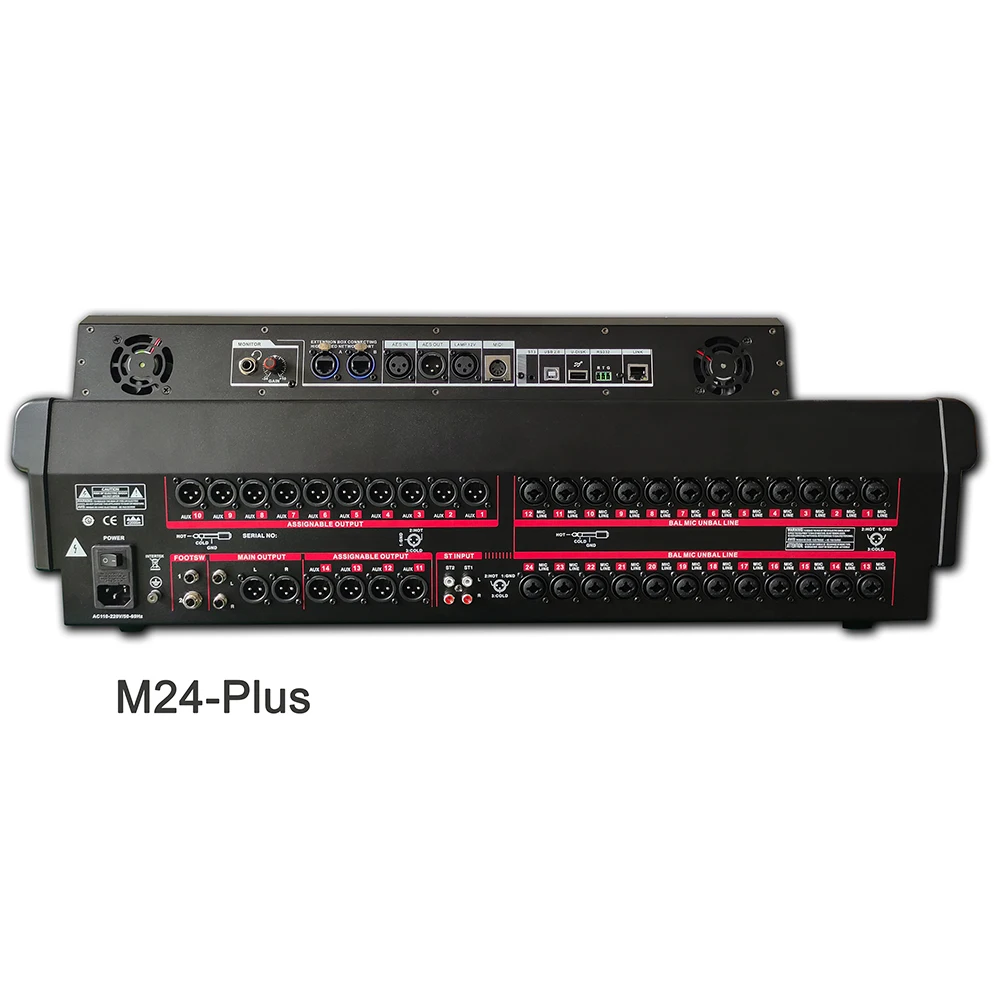 Paulkitson M24 Console Mixer Professionele Stage Performance 34 Kanaals Digitale Mixer Opname Mengen Dj Audio Sound Systeem