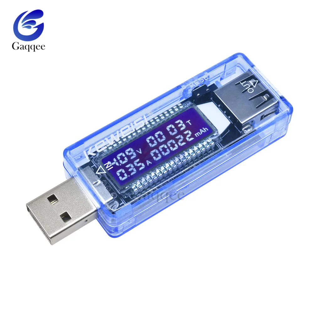 USB Tester DC Digital Voltmeter Amperimetro Voltage Current Meter Detector Power Bank Charger Indicator /Load Resistor/Connector