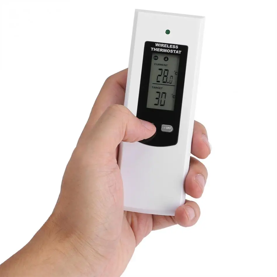 Digital  Wireless   Room Thermostat  Temperature Controller  Heating  Cooling function with Remote Control + LCD backlight