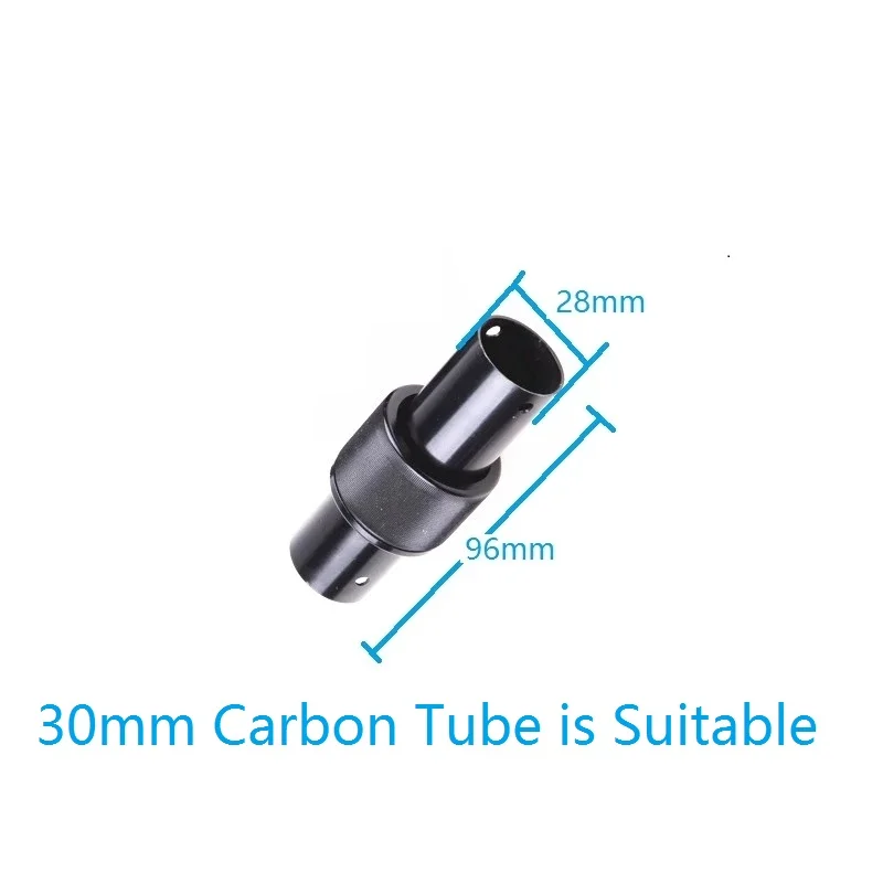 Aluminum Alloy 25mm 30mm 40mm Carbon Tube Double Arm Round Agricultural Connector Quadcopter Agriculture Drone Folding Arm Piece