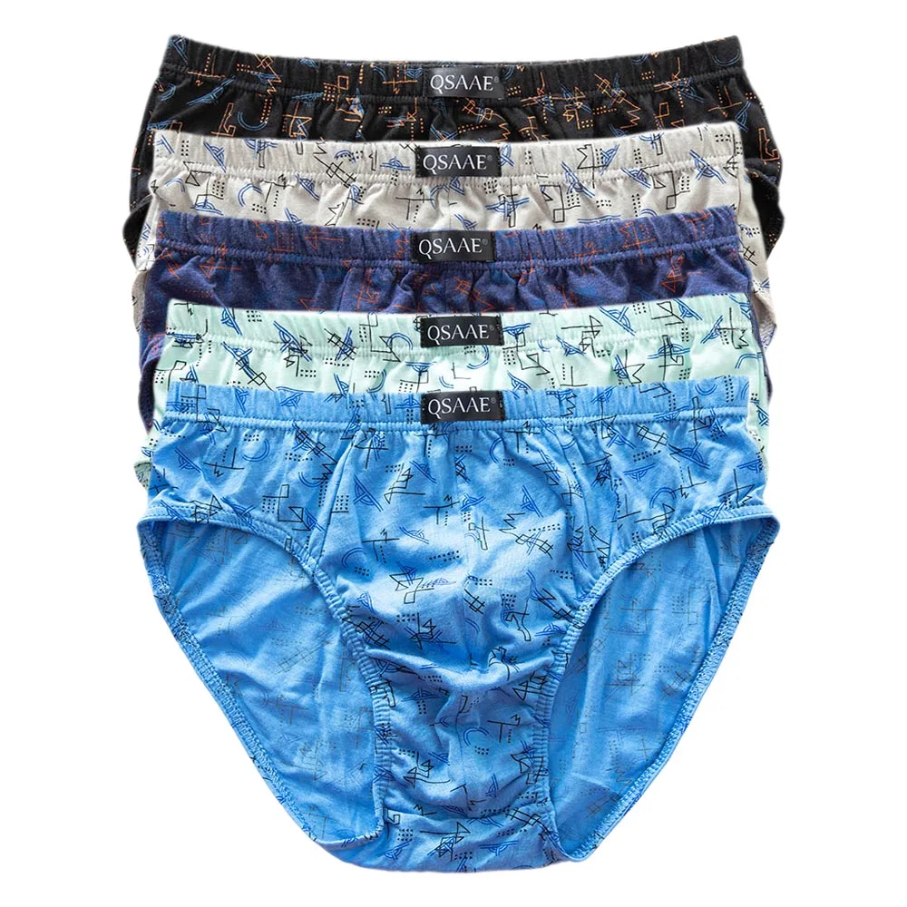 5pcs/lot Brand Male Panties Cotton Men\'s Underwear Boxers Breathable Man Boxer Solid Underpants Comfortable Shorts QS101