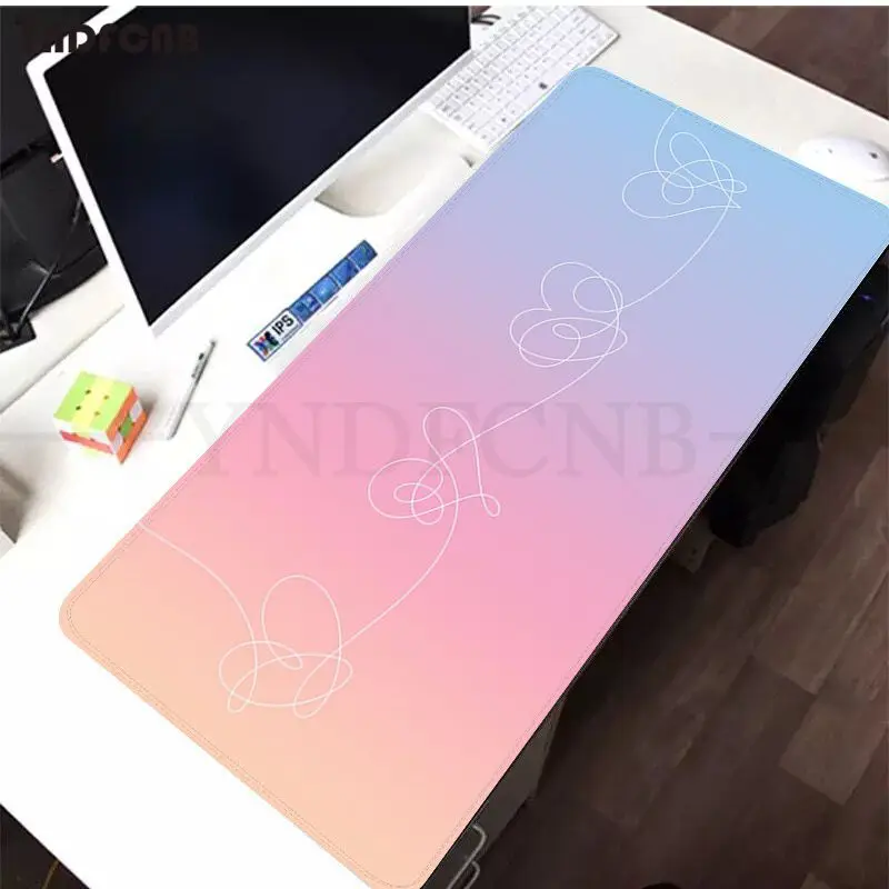 YNDFCNB Love yourself Flower kpop Cool Large sizes DIY Custom Mouse pad mat Size for Cs Go LOL Game Player PC Computer Laptop