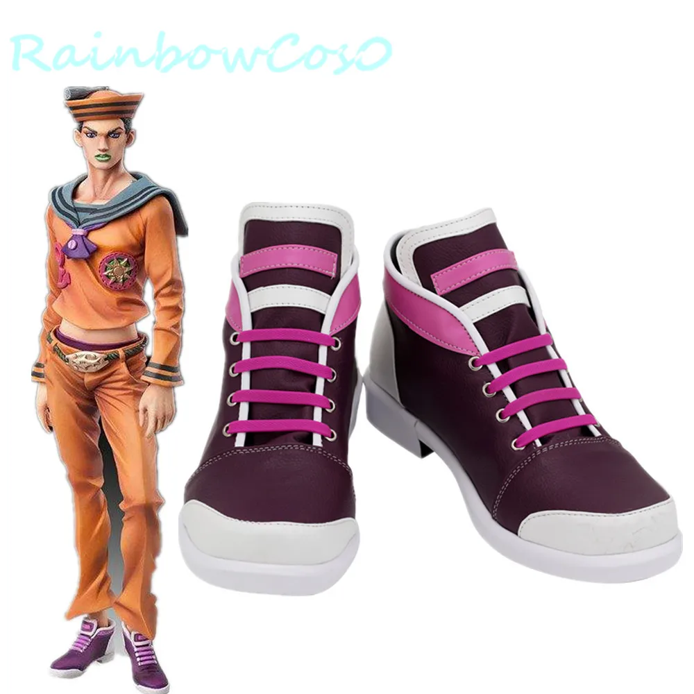 

RainbowCos0 Cosplay Shoes JOJOLION JoJo's Bizarre Adventure Higashikata Josuke Boots Game Anime Halloween