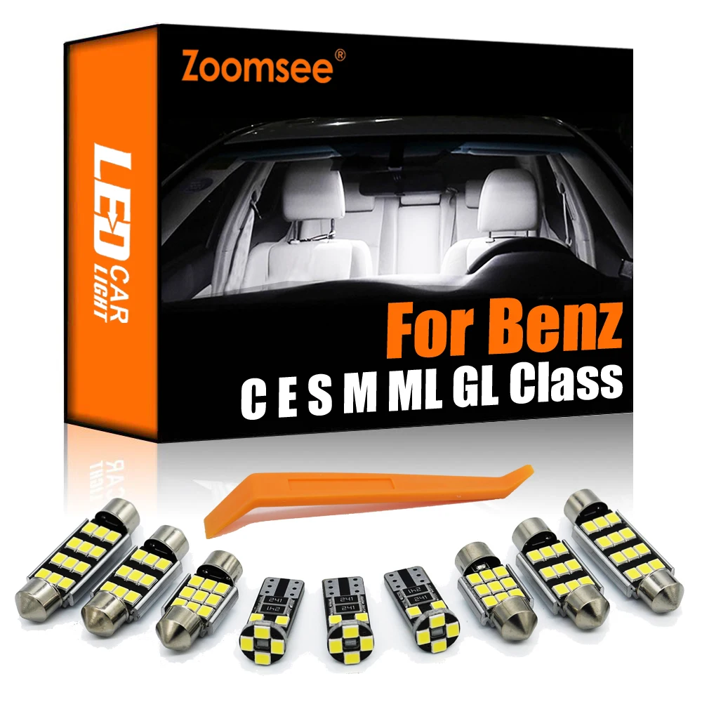 

Zoomsee LED Canbus Interior Dome Light Kit For Mercedes MB C E S M ML GL W203 W204 W210 W211 W212 W220 W221 W163 W164 X164 X166