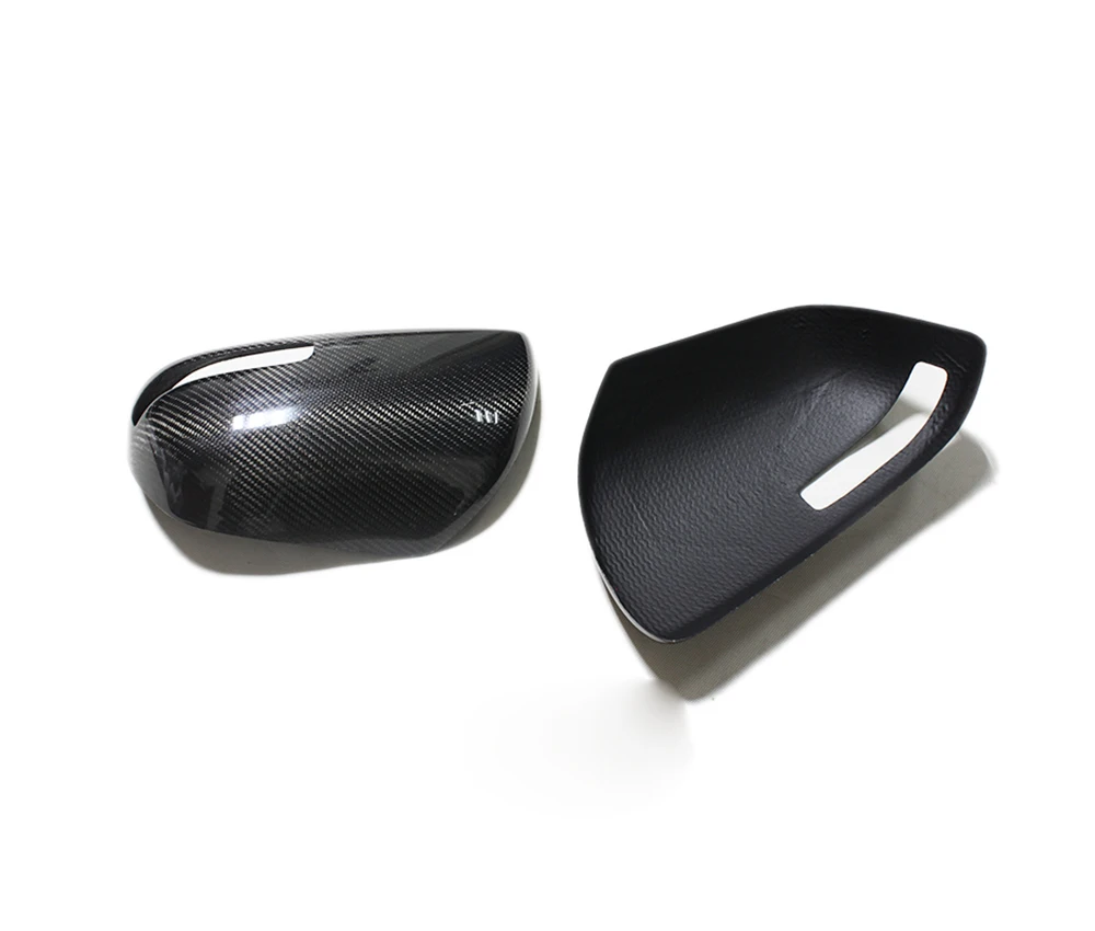 For TOYOTA Previa XR50 Estima Tarago 2006-2016 car Black carbon fibre Rearview mirror cover trim 07 08 09 10 2011 12 13 14 15 16