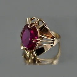 Jianjie Elegant Amethyst Zircon Inlay Women's Rings Light Luxury Gold Edging Party Delicate Ladys New Ring Jewelry Trend