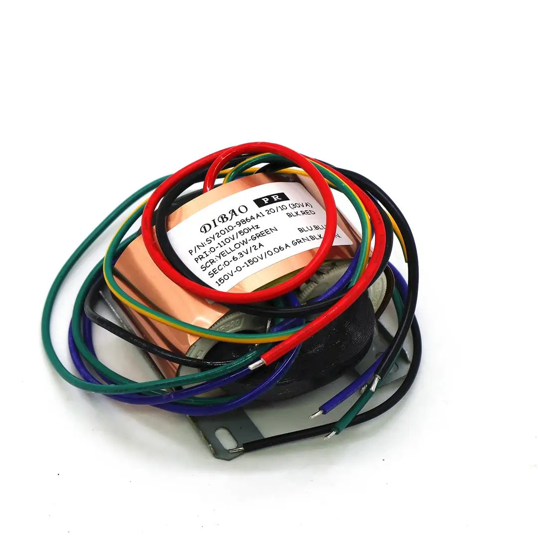 Трансформаторный выход R-типа, 30 Вт, переменный ток 150 В-0-150 В/60 мА 0-6,3 В/2 А для лампового предусилителя 12AX7/6N3/6N4, плата усилителя catena