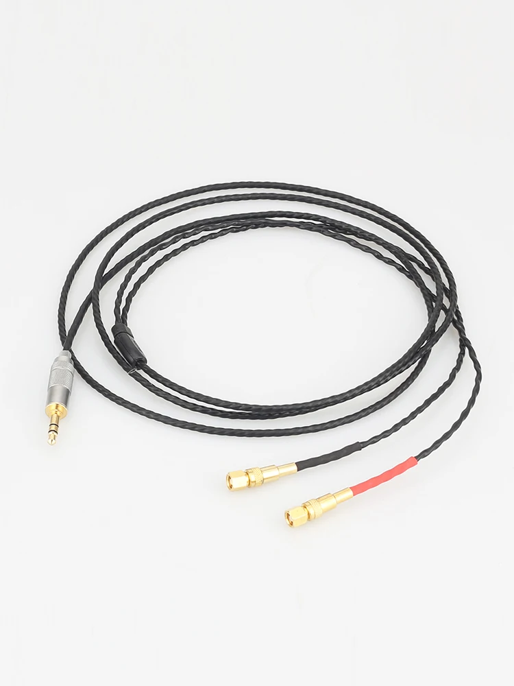 3.5mm stereo 4 Cores 5N OFC copper silver plated Headphone Upgrade Cable for Hifiman He-5 He-6 He-400 He-500 He560