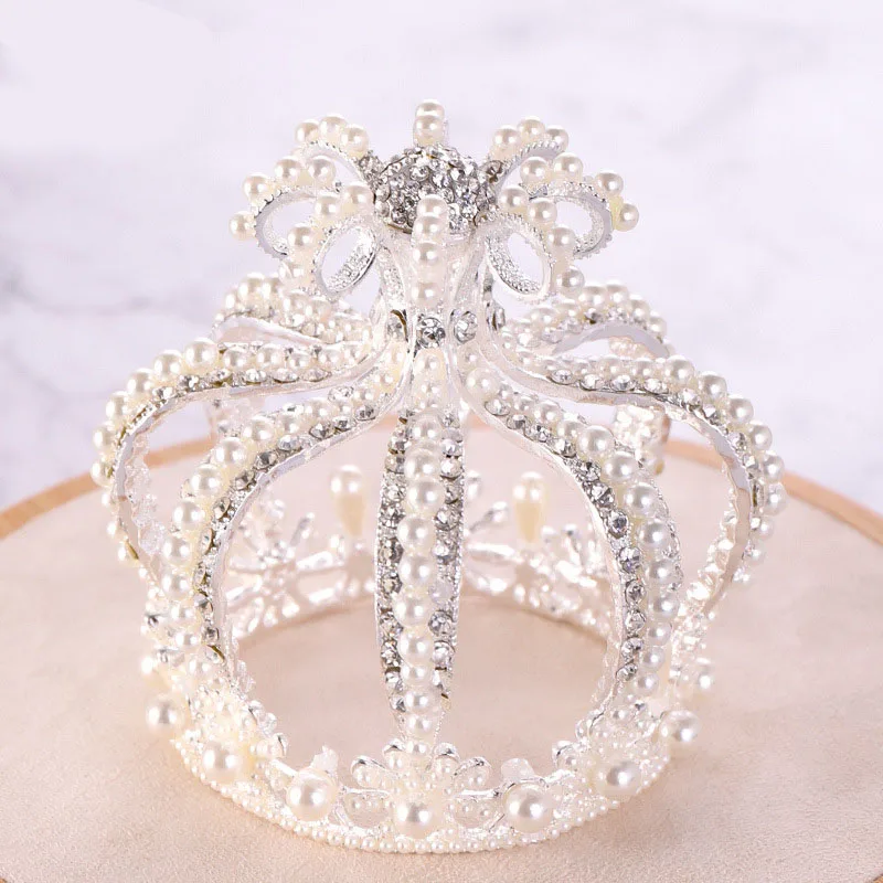 European and American Beam Rhinestone Bridal Tiara Crown Princess Crown Birthday Crown Beautiful Shiny Crown Princess Diana