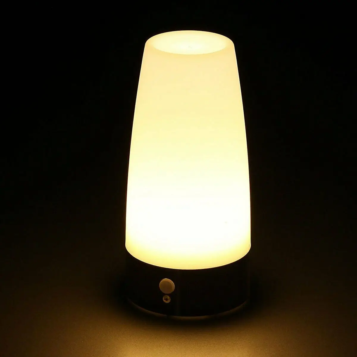 Wireless PIR Motion Sensor Light Sensor LED Night Light Battery Powered Table Lamp Warm White Room Desk Light For Home Bedroom