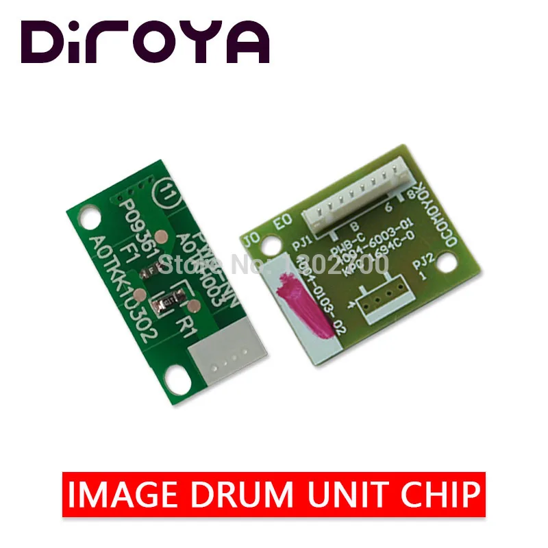 10SET IU711 DR711 A2X20RD A2X20KD A2X20ED A2X208D Drum unit chip for Konica Minolta Bizhub C654 C754 color Image cartridge reset