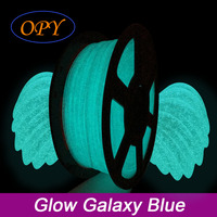 OPY Glow in the dark 1.75mm 3D Printer Filament PLA Luminous Plastic 1KG 10M 100G for 3d Printing Glow Galaxy Green Purple Blue