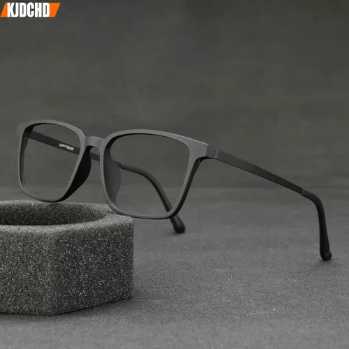 Gafas de lectura ultraligeras para hombres, lentes de goma y titanio, antiluz azul, para presbicia, dioptrías + 1,0 + 1,5 + 2,0 + 2,5 + 3,0 + 3,5 + 4,0