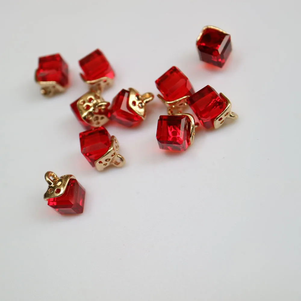 10 Stück Feine Strass-Kristallknöpfe in 12 Farben, Strassknöpfe für Kleidung, Dekorative Schmuck-Accessoires, Anhänger – Detail 15