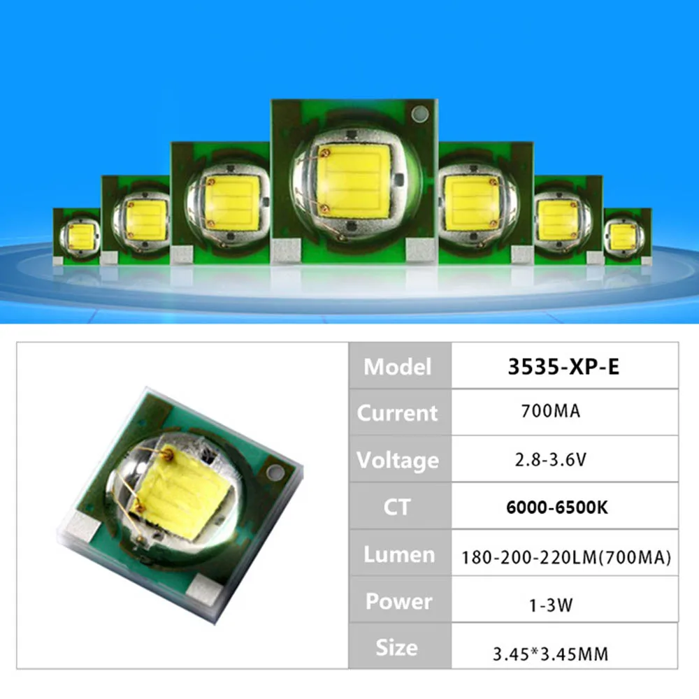 10PCS SMD LED 3535 5050 Chips 1W 3W 5W 10W 3V Beads Light White Warm Mount PCB Light Emitting Diode Lamp For DIY Bulb Light Bead