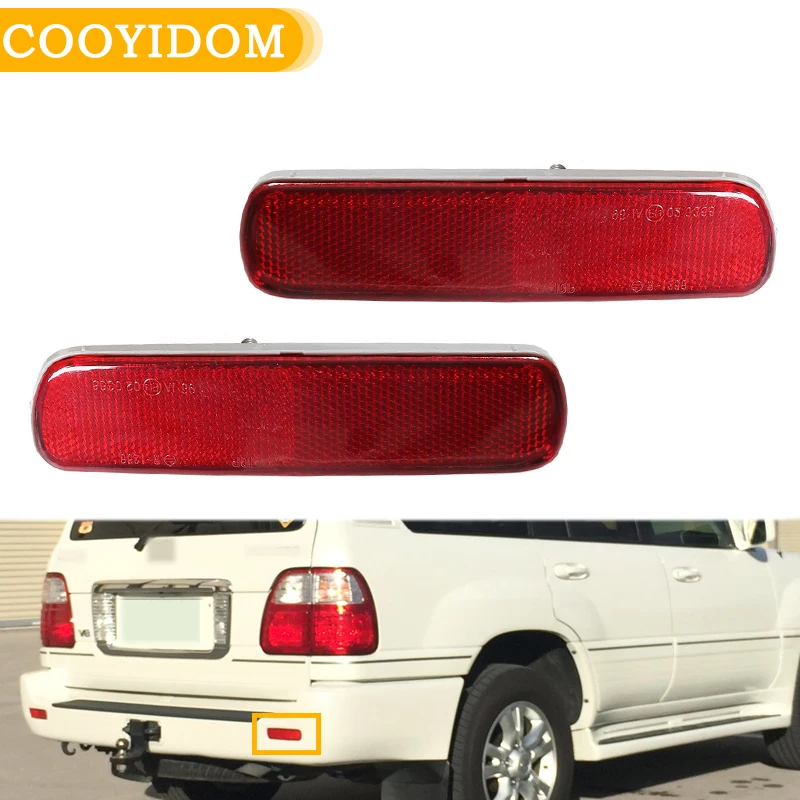 Car Rear Bumper Taillight Rear bumper Fog light For Toyota Lexus LX470 1998 1999 -2007 Tail lamp Reflector light Stop Brake Lamp