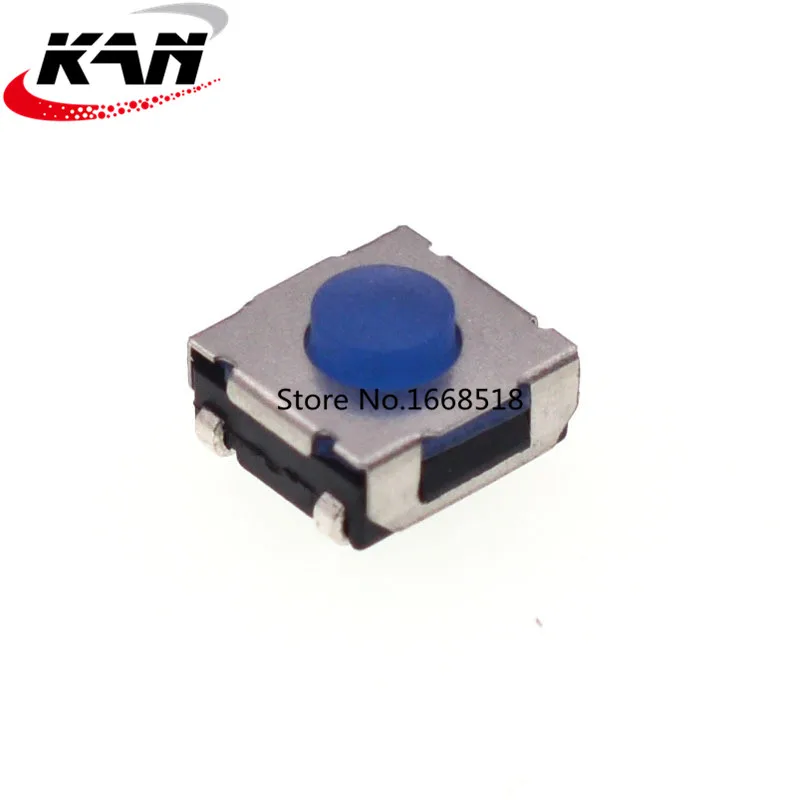 20pcs 6*6*3.4mm 6*6*4.3mm 6*6*5mm 4Pin SMD Waterproof Silicone Tact Switch 4P Micro Push Button Tactile Switchs