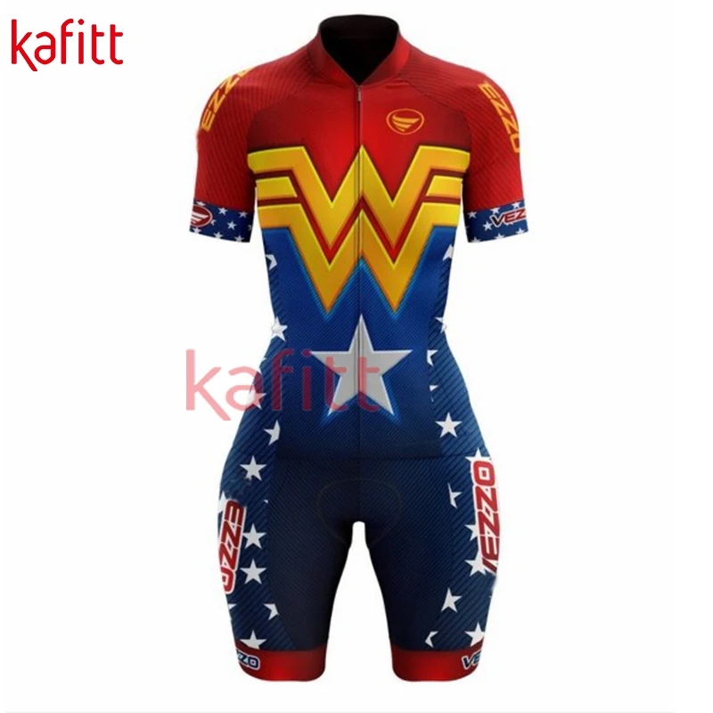 kafitt  outdoor activity suit women's overall sports short-sleeved fitness cycling suit mountain bike cycling suit jumpsuit suit