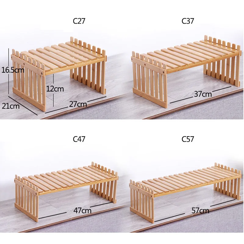 Wooden Storage Rack For Plants Shelves Flower Display Stand Desk Organizer Decorative Flower Stand Kitchen Storage Shelf Rack