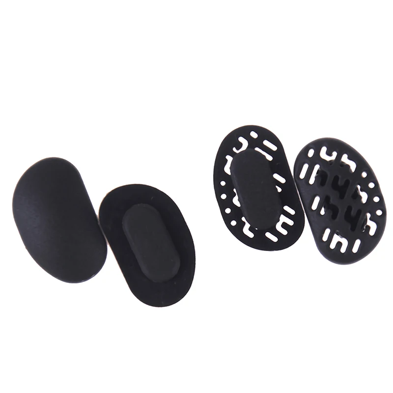 4pcs/lot Anti-Slip Black Silicone Sunglasses Soft Nose Pads Hollow Out Breathable Comfortable Glasses Nose Pads 2 Styles