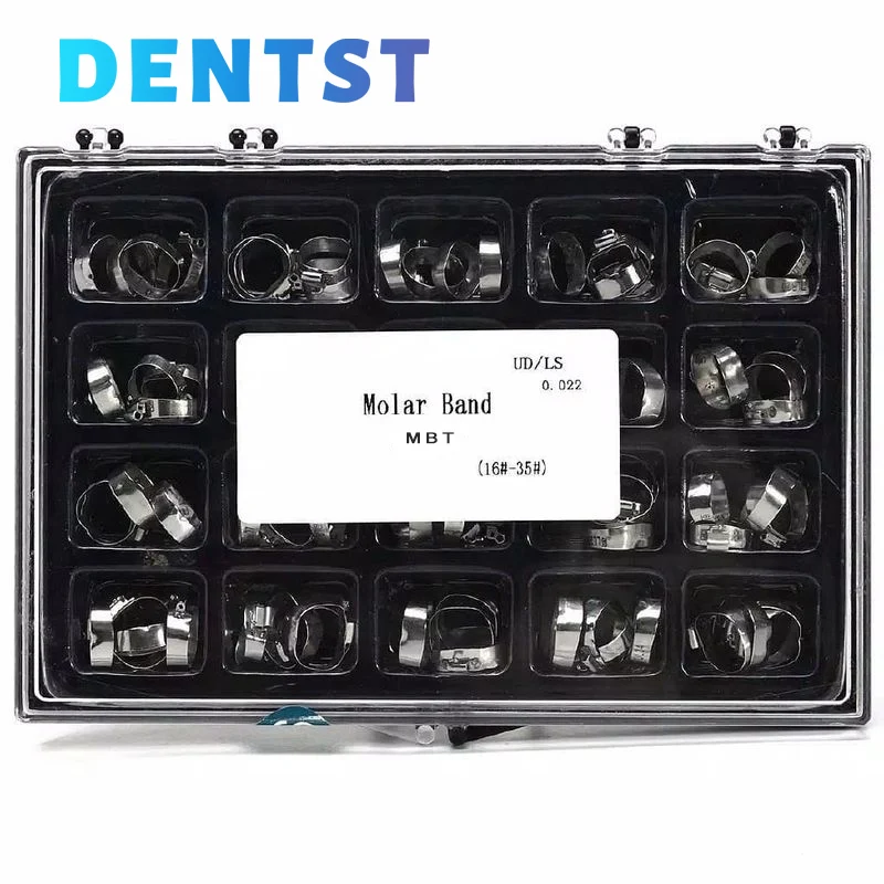 80PCS Dental Orthodontic Buccal Tube with Bands 16#-35# For 1st Molar Roth/MBT 022\