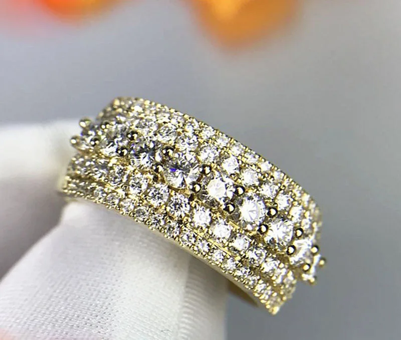 18k white gold 1.28ct Natural Real diamond ring Jewellery Engagement&Wedding have certificate