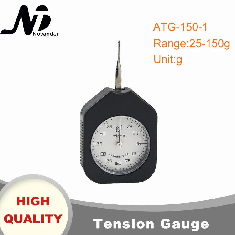 Free Shipping Dial Tension Gauge Analog Tensiometer 150g