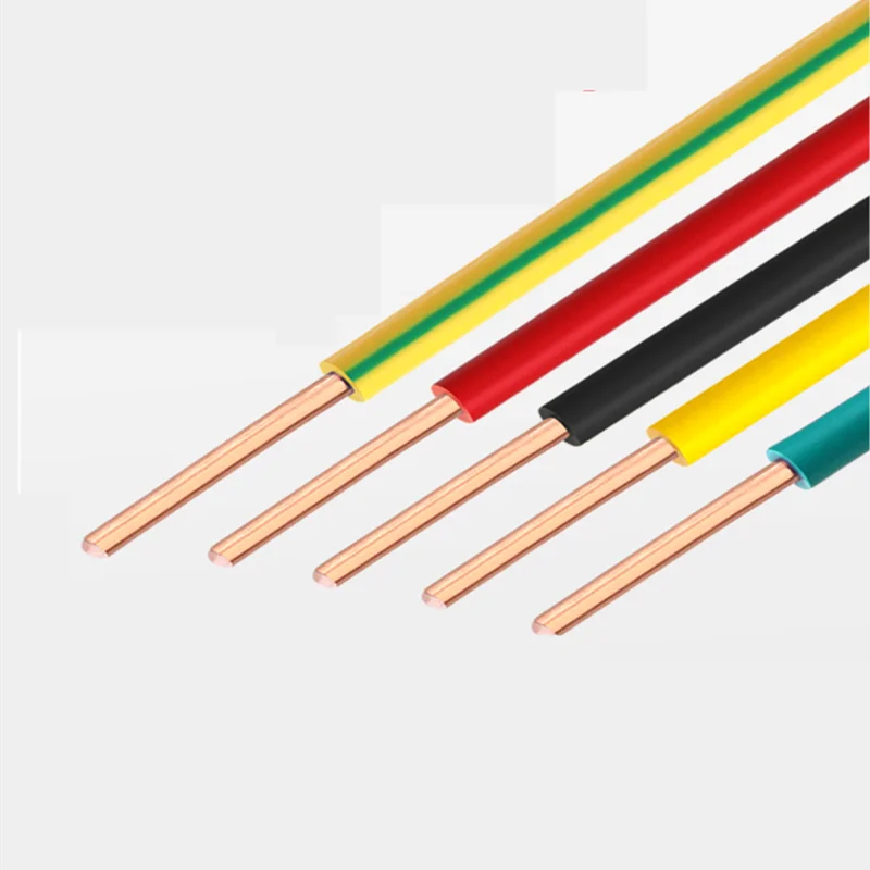 صندوق توزيع سلك 18/17/15/13/9AWG 1 متر BV سلك صلب واحد تحسين المنزل سلك كابلات مغلفة بالكلوريد متعدد الفينيل النحاس النقي الأساسية