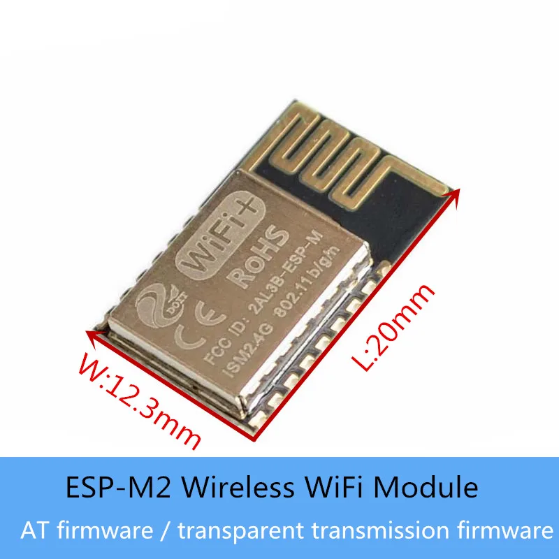 

ESP-M2 Wireless WiFi Module AT Firmware/ Transparent Transmission Firmware ESP8285 Serial Port Compatible With ESP8266 DIY