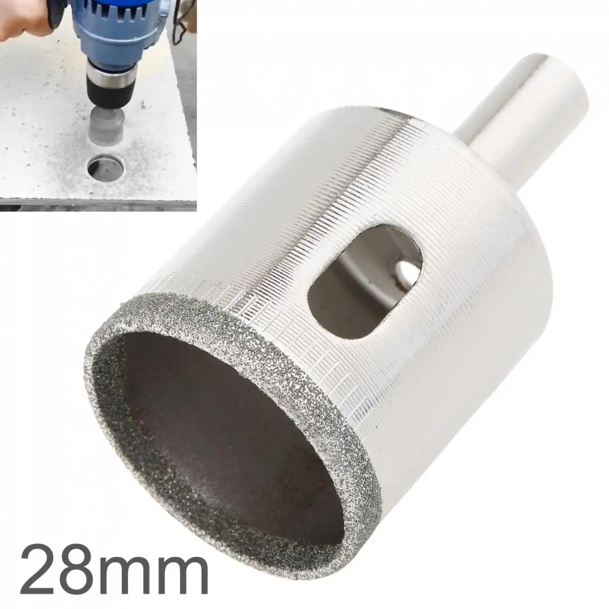 28Mm Diamant Gecoate Kern Gat Zaagboor Bit Kit Gereedschap Glas Boorgat Opener Voor Tegels Glas Keramiek