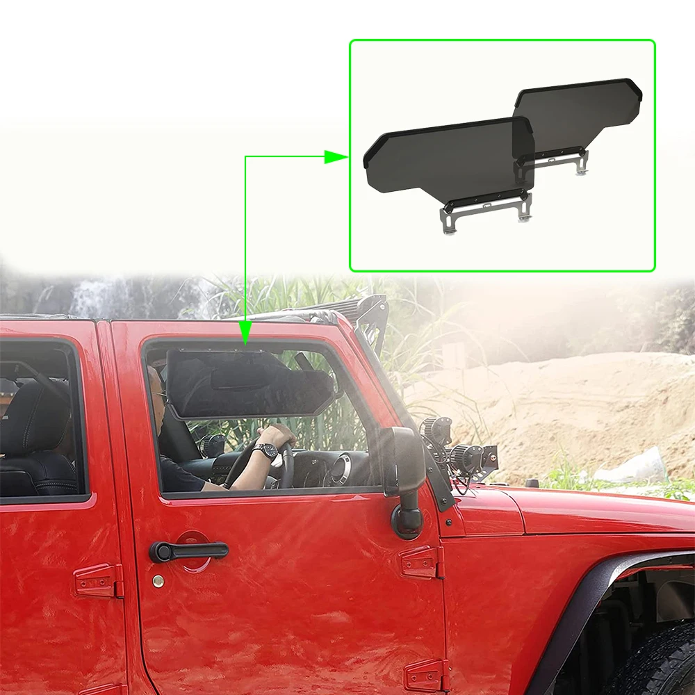 

For Jeep Wrangler JL 2018+ Car Side Window Sun Shade Axis Side Sun Visor Sunshade Foldable Windshield Sheet Curtain