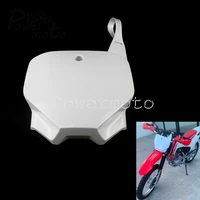 Placa de matrícula delantera de plástico ABS, placa blanca con nombre para Honda CRF150F, CRF230F, CRF 150, 230, 2003-2019, Dirt Pit Bike