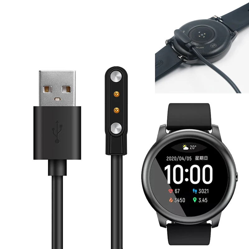 Đồng Hồ Thông Minh Smartwatch Dock Sạc Chuyển Đổi Từ Cáp Sạc USB Căn Cứ Dây Dây Dành Cho Xiaomi YouPin Haylou Năng Lượng Mặt Trời LS05 Thể Thao Đồng Hồ Thông Minh