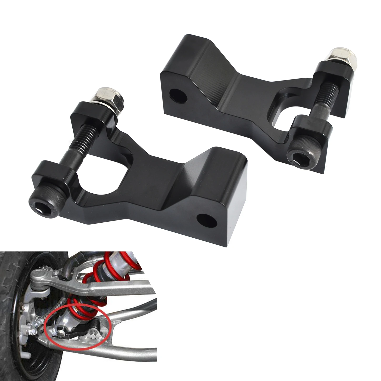 Kit de descenso delantero ATV para Yamaha Raptor 350, YFM350, Raptor 660R, YFM660R, Raptor 700, YFM700, Banshee 350, YFZ350, Warrior 350, YFM350X