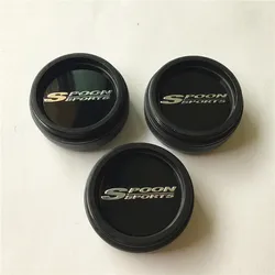 4Pcs 60mm For SPOON Wheel Center Hub Caps Car Styling Cover 45mm Emblem Badge Logo Auto Rims Cover Accessories