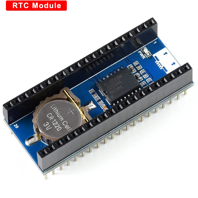 

Raspberry Pi Pico RTC Module Hat Expansion Board High-precision DS3231 Clock Chip Onboard Hat for Raspberry Pi PICO W H WH