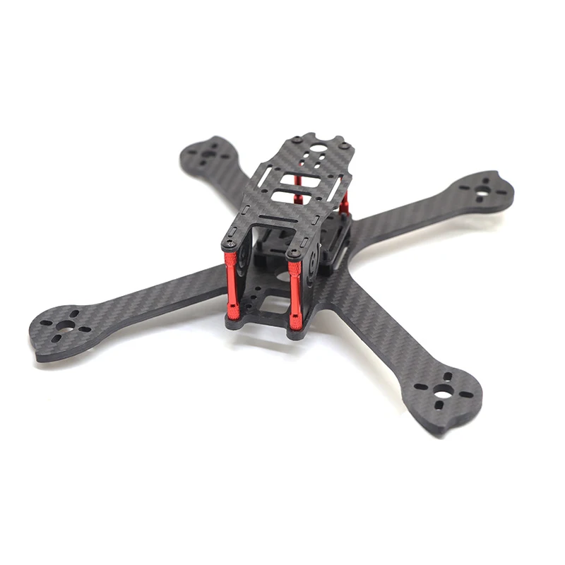 

210 210mm DIY Mini Drone FPV Cross Racing Carbon Fiber Frame 4mm arms RD210 QAV210 Quadcopter with Motor protection seat