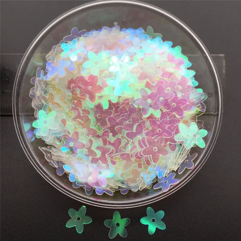 30g Flat 10mm Flower Loose Sequins Paillettes For Sewing ,Shoes,Hat,Kids DIY,Crafts Accessories Wholesale