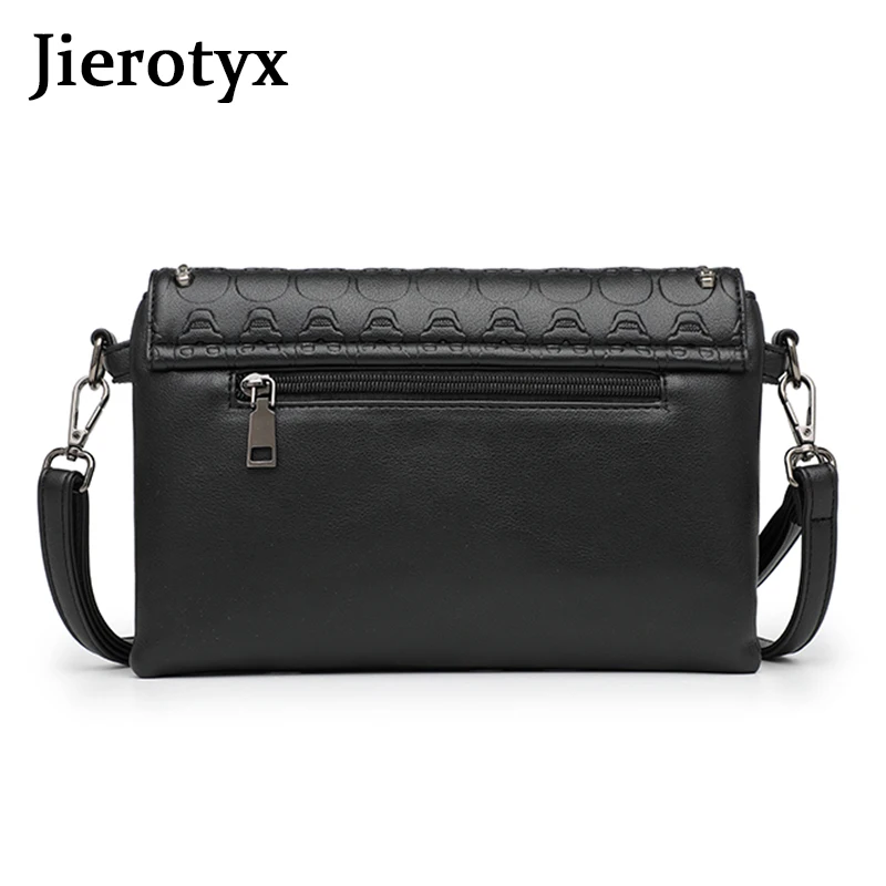 JIEROTYX Women\'s Fashion Tote Skull Prints And Skull-Shaped Rivets Messenger Travel Crossbody Femininas Black Punk Handbags