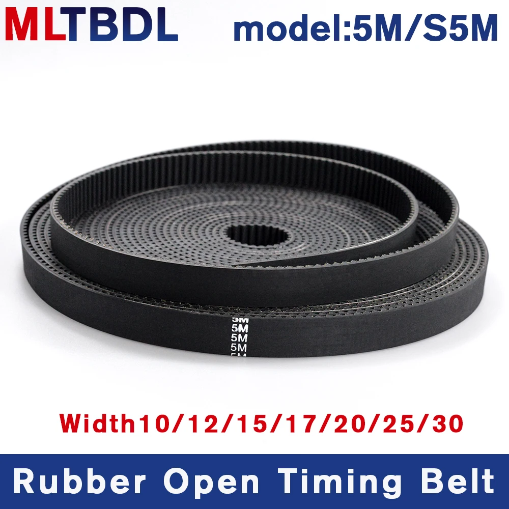 10meters HTD5M STS5M Open Synchronous belt Width 10/12/15/20/25/30mm Rubber fiberglass Neoprene for Elevator door machine belt